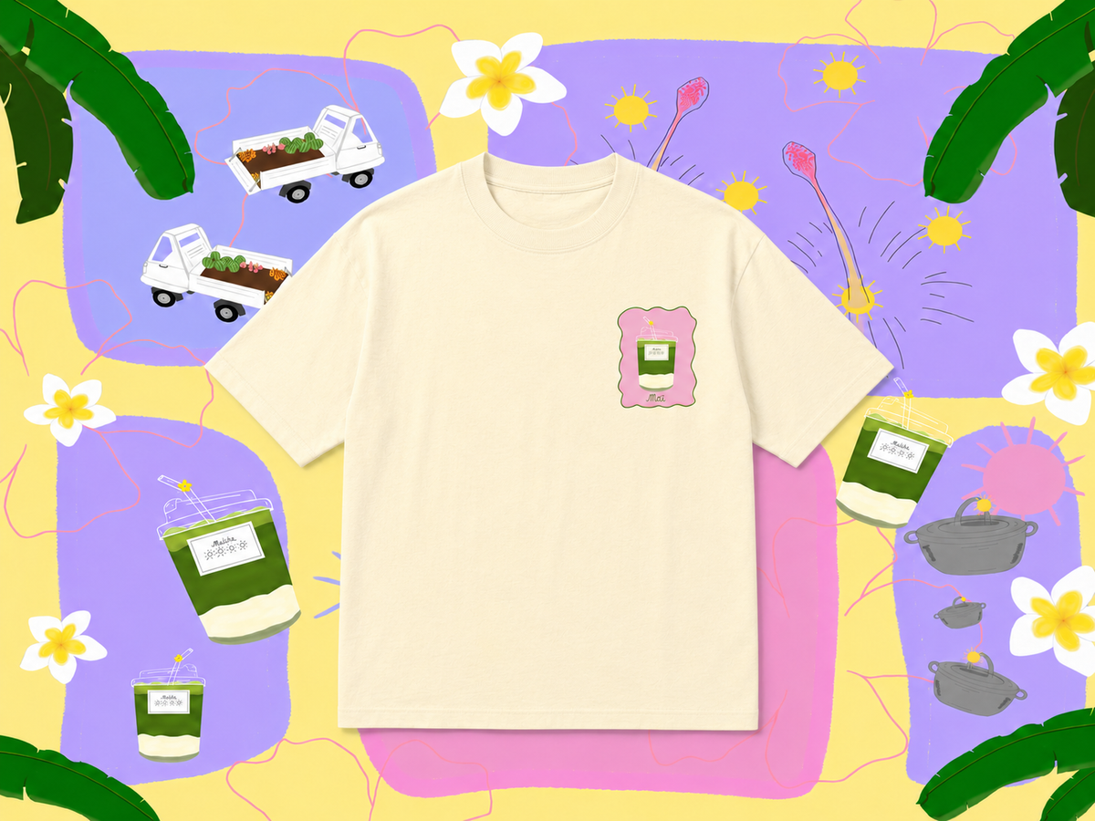 T-shirt Réunionnaise Matcha Girl