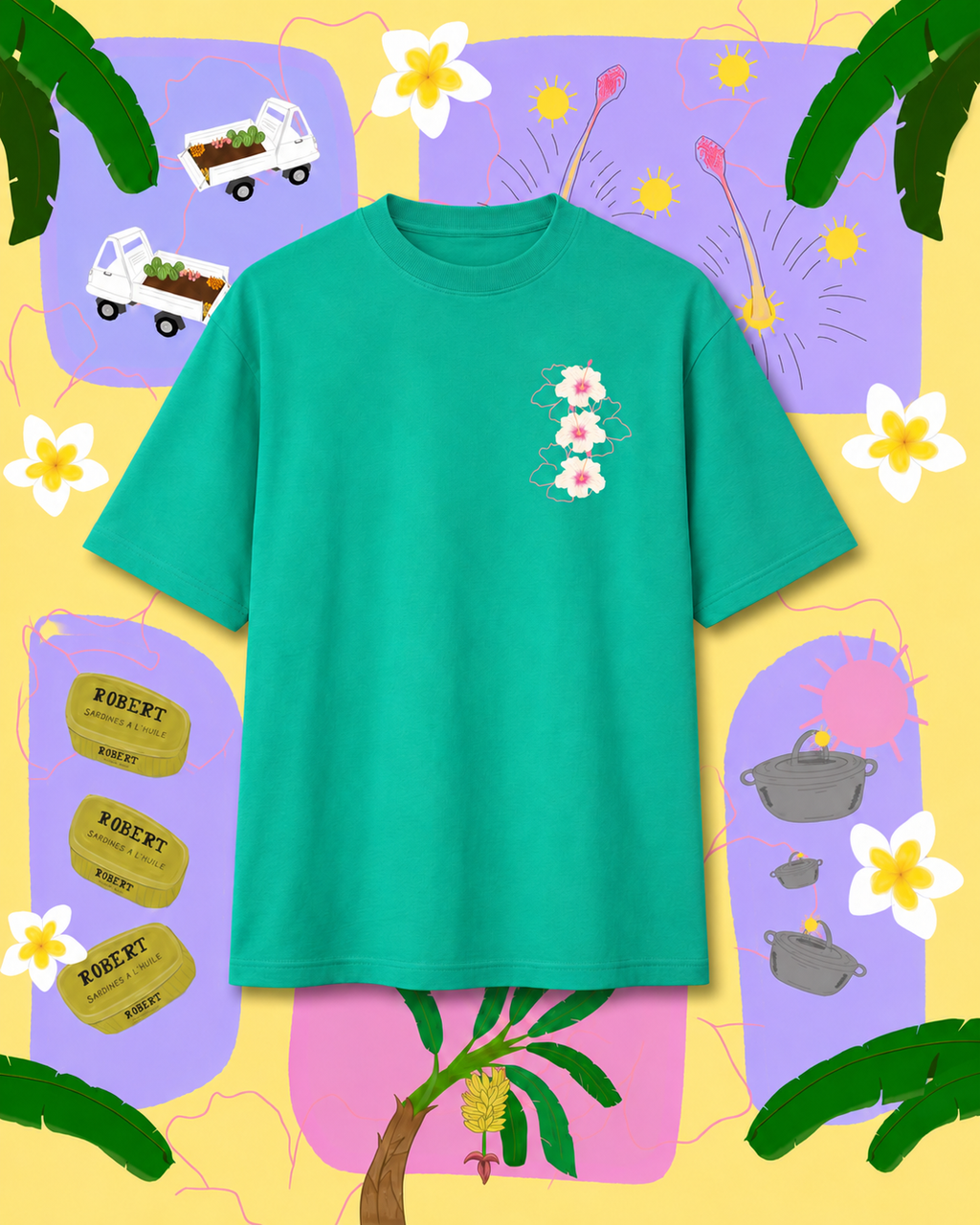 T-shirt Hibiscus