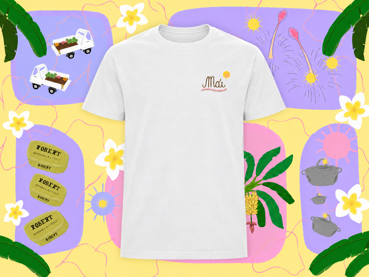 T-shirt Manapany blanc